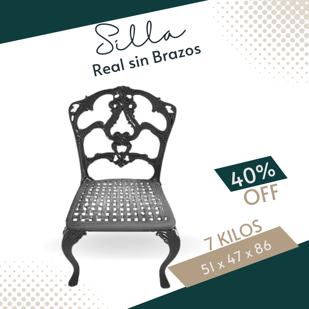 SILLA REAL SIN BRAZOS