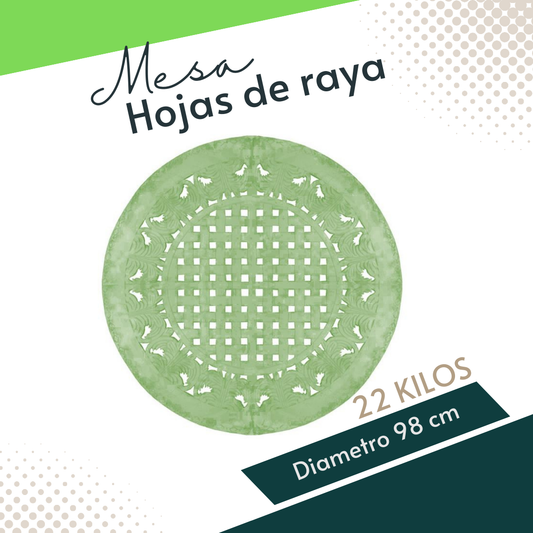 Mesa Hojas  de Rayas